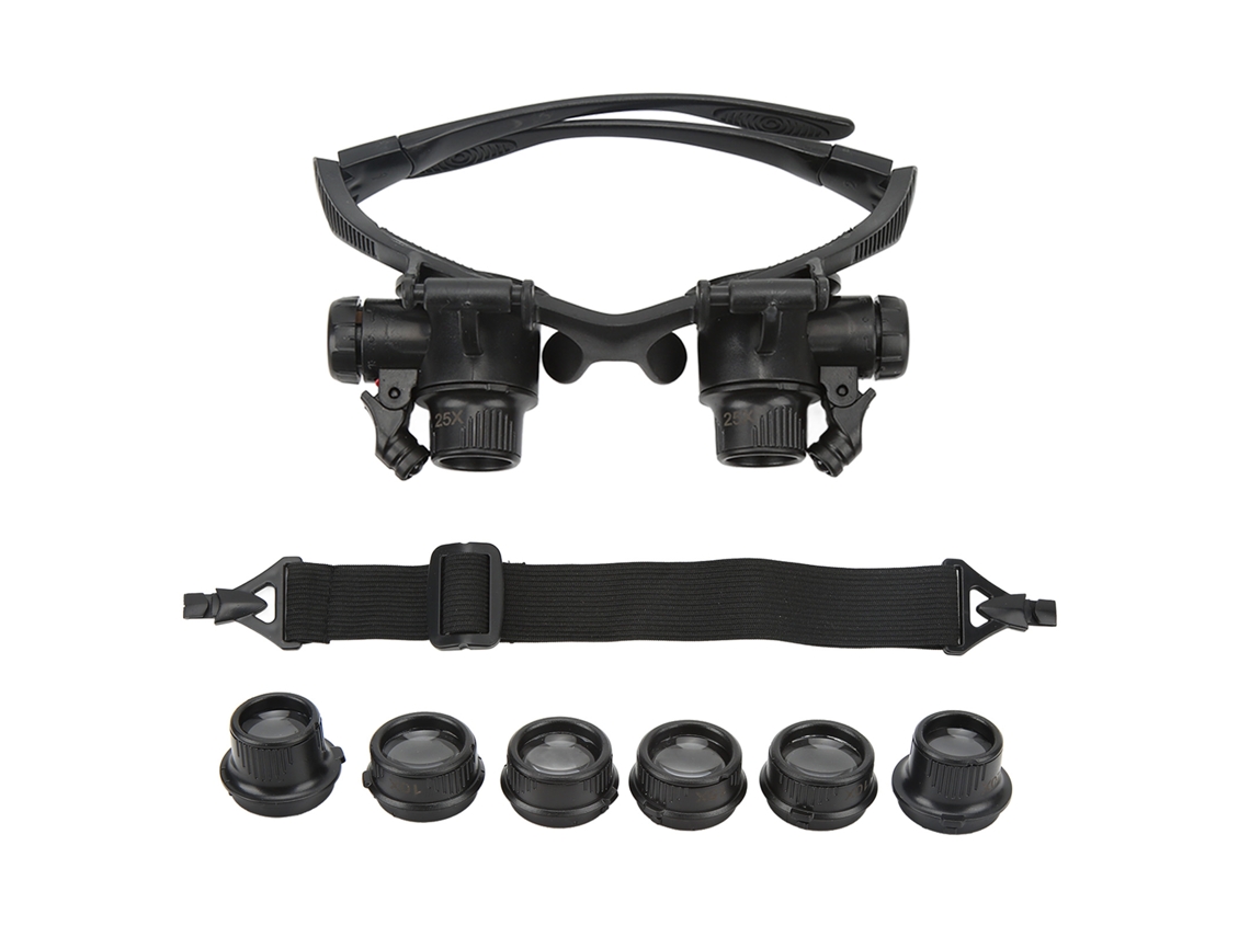 Lupa Led 10x 15x 20x 25x Ligera Para Costura, Bordado Y Reparación Ocular