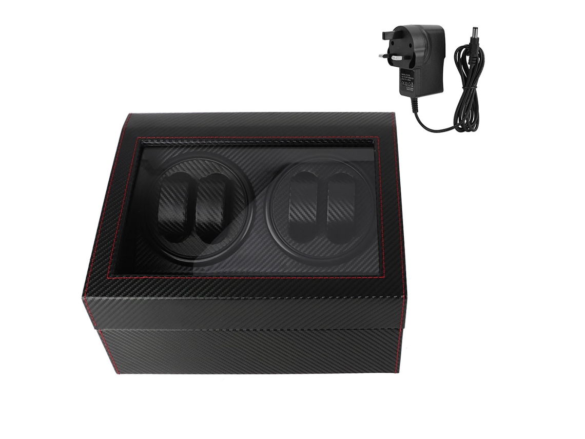 Caja automática de cuerda de 2 cabezales 46 para relojes mecánicos