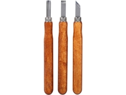 Conjunto De Herramientas De Tallado En Madera Para Principiantes, Escultura Diy Carpintero (3 Piezas)