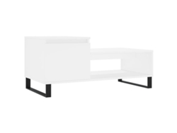 Mesa de centro VIDAXL madera contrachapada blanco (100x50x45 cm)
