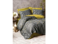 Juego De Cama De Algodón Satinado: Funda Nórdica De 220 X 240 Cm + 2 Fundas De Almohada De 60 X 60 Cm - Antracita