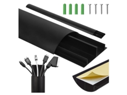 Organizador De Cables Maclean Mc-814 B De Aluminio Negro