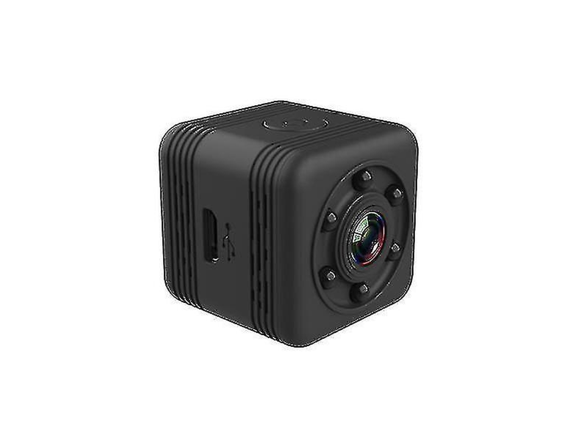 Minicámara inalámbrica Bestvite con Wi-Fi, visión nocturna y detección de movimiento (negra)