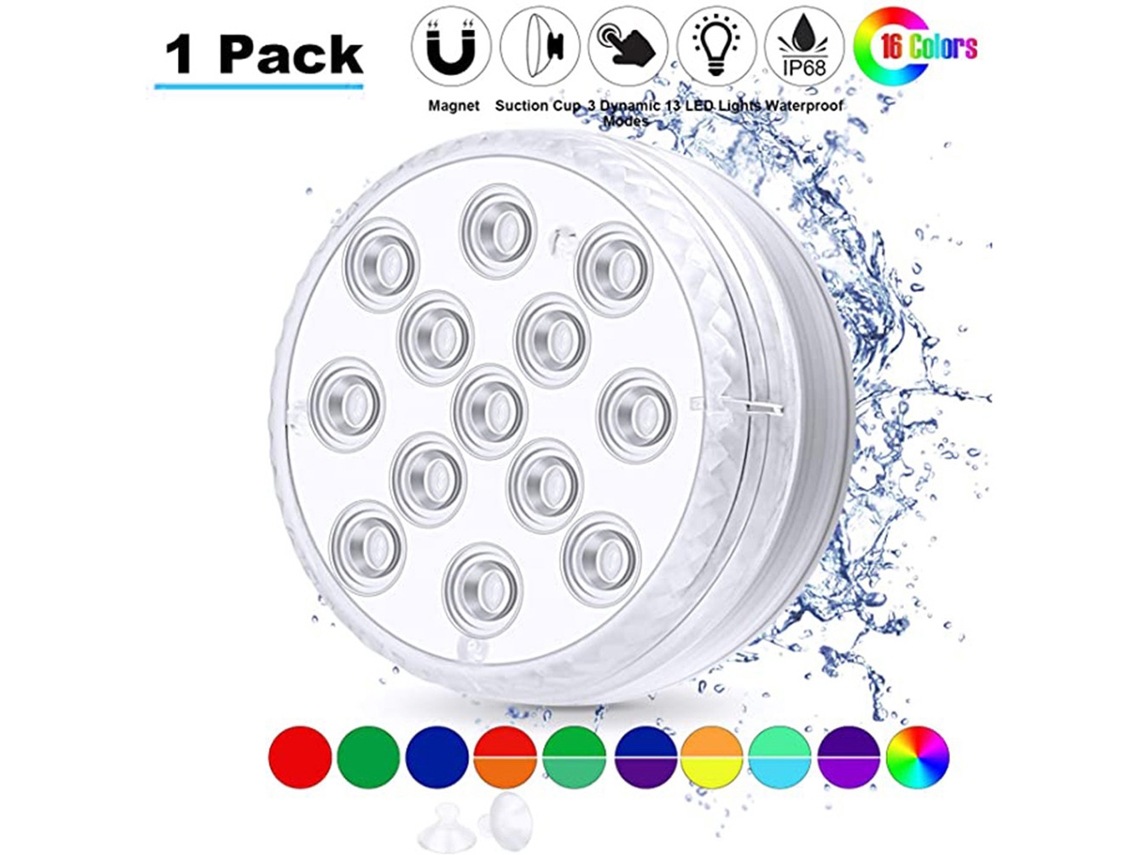 2026-luz Led Sumergible Para Piscina Con Control Remoto Rf Impermeable Luces Subacuáticas Para Fiesta Jardín Estanque