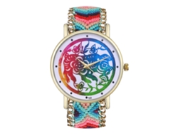 Reloj De Pulsera Analógico De Cuarzo De Aleación De Lujo, Informal, Para Parejas, Con Correa De Lana.