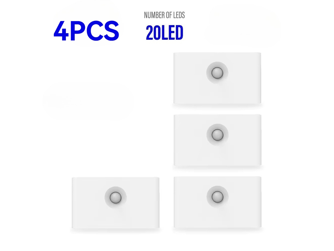 Luz nocturna LED de inducción inalámbrica con sensor de movimiento y carga USB, ideal para dormitorio, pasillo y baño. Aeuzwr