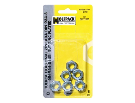 Tuerca Hexagonal Zincada Din934 M05 (30 Piezas) WOLFPACK