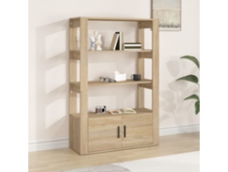 Aparador Madera Contrachapada Color Roble Sonoma 80x30x119,5 Cm