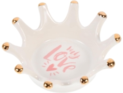 Cuenco para uñas en forma de plato, soporte multiusos para lápices de uñas, gemas, joyas y más.