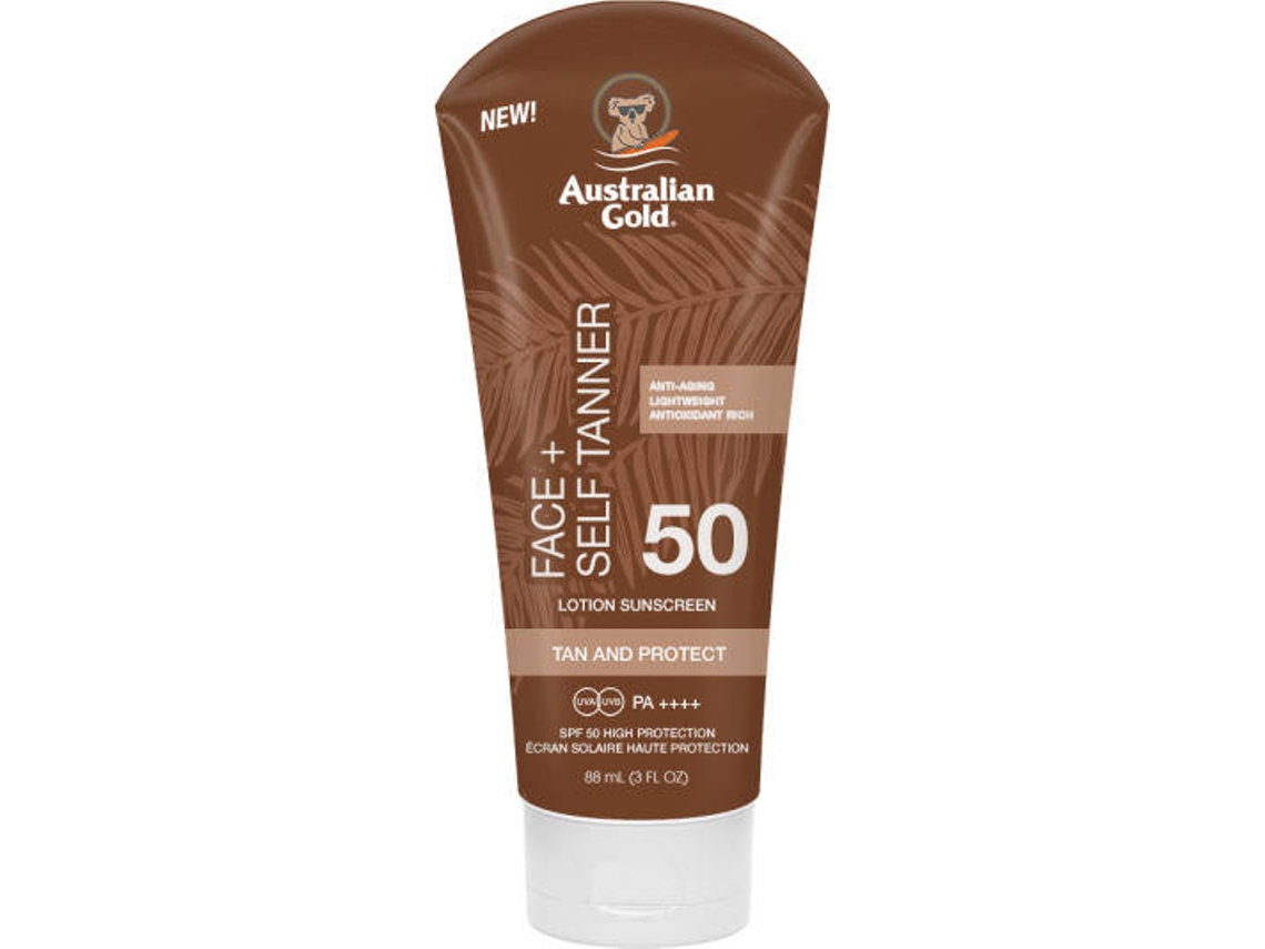 Protector Solar Facial AUSTRALIAN GOLD Self Tanner SPF 50 (88 ml)