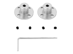 2026velora-2 Piezas Acoplamiento rígido Conector de eje de motor M3 Diámetro interior 3,17 mm Diámetro exterior 10 mm
