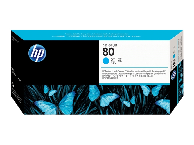 Cabezal de Impresión Original HP 80 C4821A Cián para DesignJet 1050c, 1050c plus, 1055cm, 1055cm plus