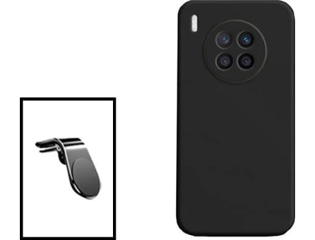 Kit Carcasa + Soporte de Auto Honor 50 Lite GIFT4ME Negro