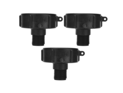 3 Adaptadores De Drenaje Para Tanques Ibc Con Rosca G3/4 Y Válvula De Repuesto De Plástico Abs.