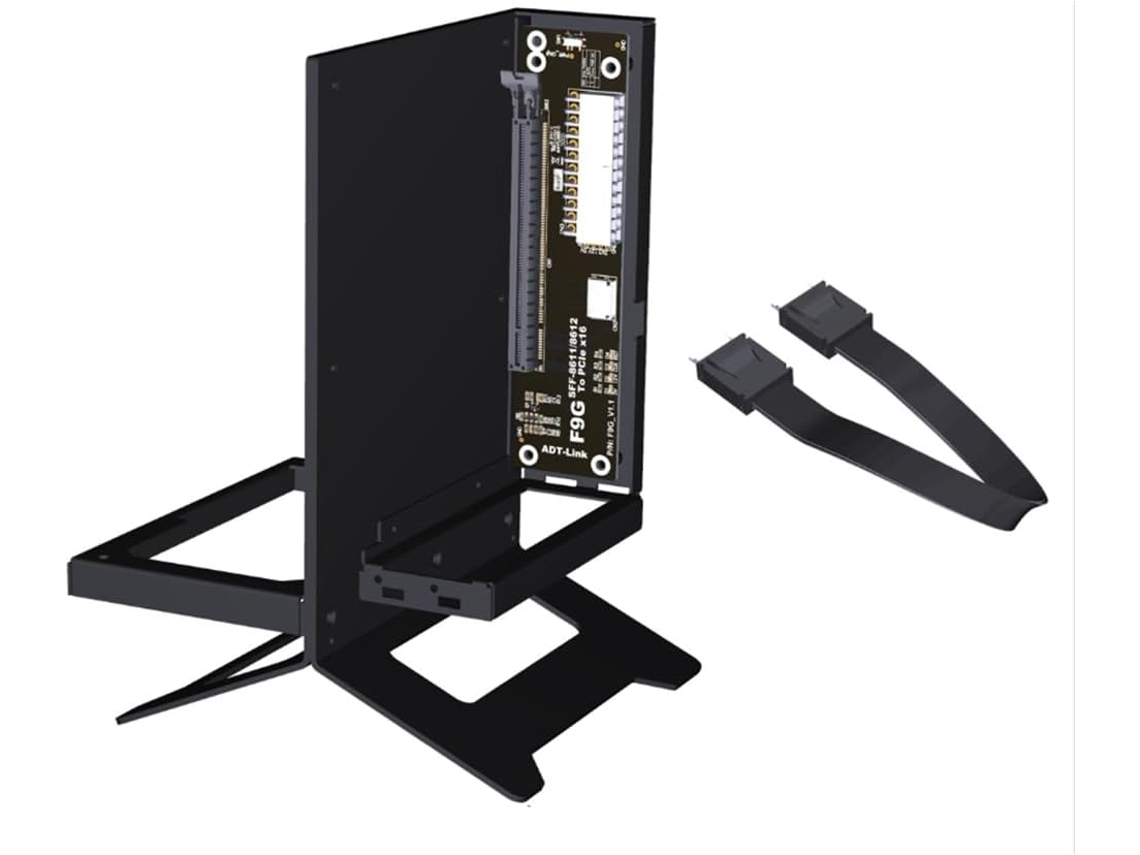 Estación De Acoplamiento Externa Para Tarjeta Gráfica Pcie 4.0 X4 De 64 Gbit Oculink F9g-bk8-f9934 Atx