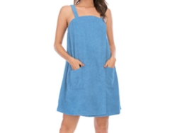Toalla de Baño Kofihety Vestido Tirantes Ligero Poliéster Azul (30x20x5cm)