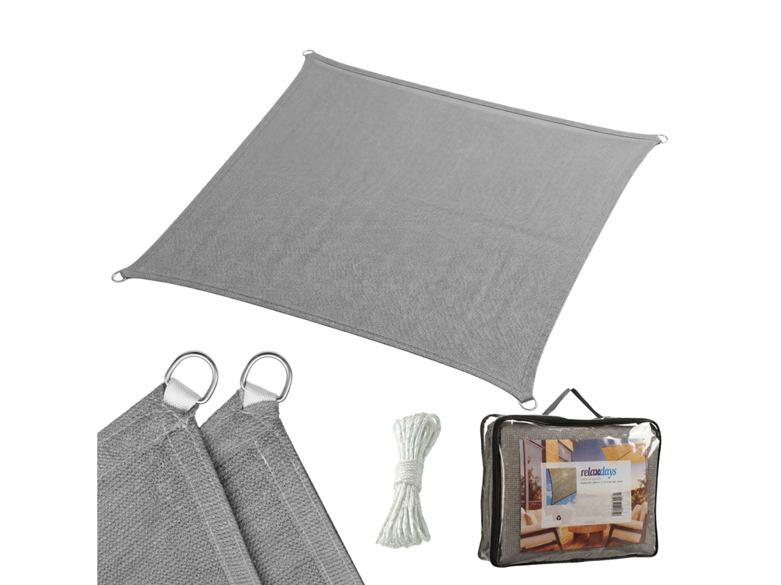 Toldo Relaxdays, Hdpe Respirável, Jardim, Varanda, Lona Com Ilhós E Cordas, Vários Tamanhos, Várias Cores