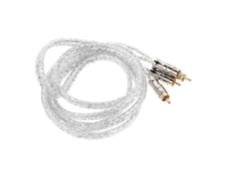 Juego De 2 Cables De Audio Para Altavoces De Coche, Tamaño Mediano, Cobre Puro, Cable Estéreo.