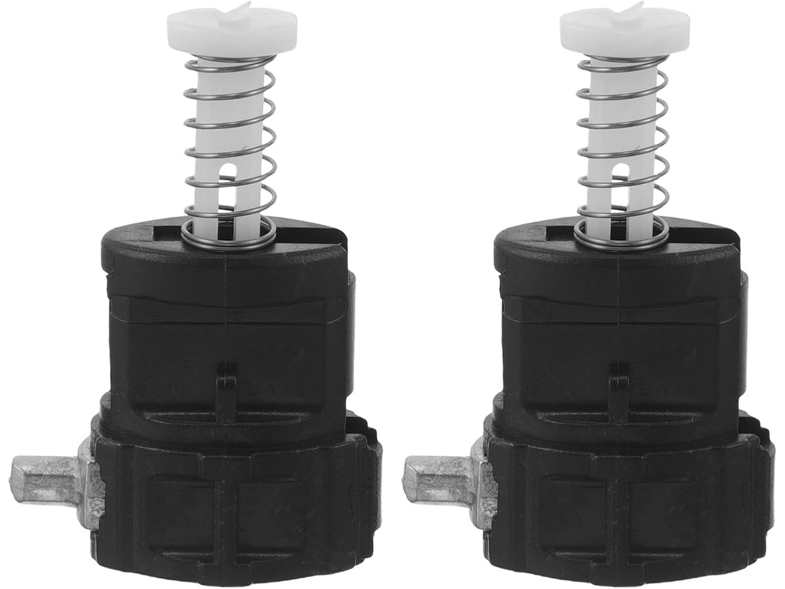 Alça De Carrinho Em Pvc Preto Com Aba E Travas De Segurança, 2 Peças, Para
