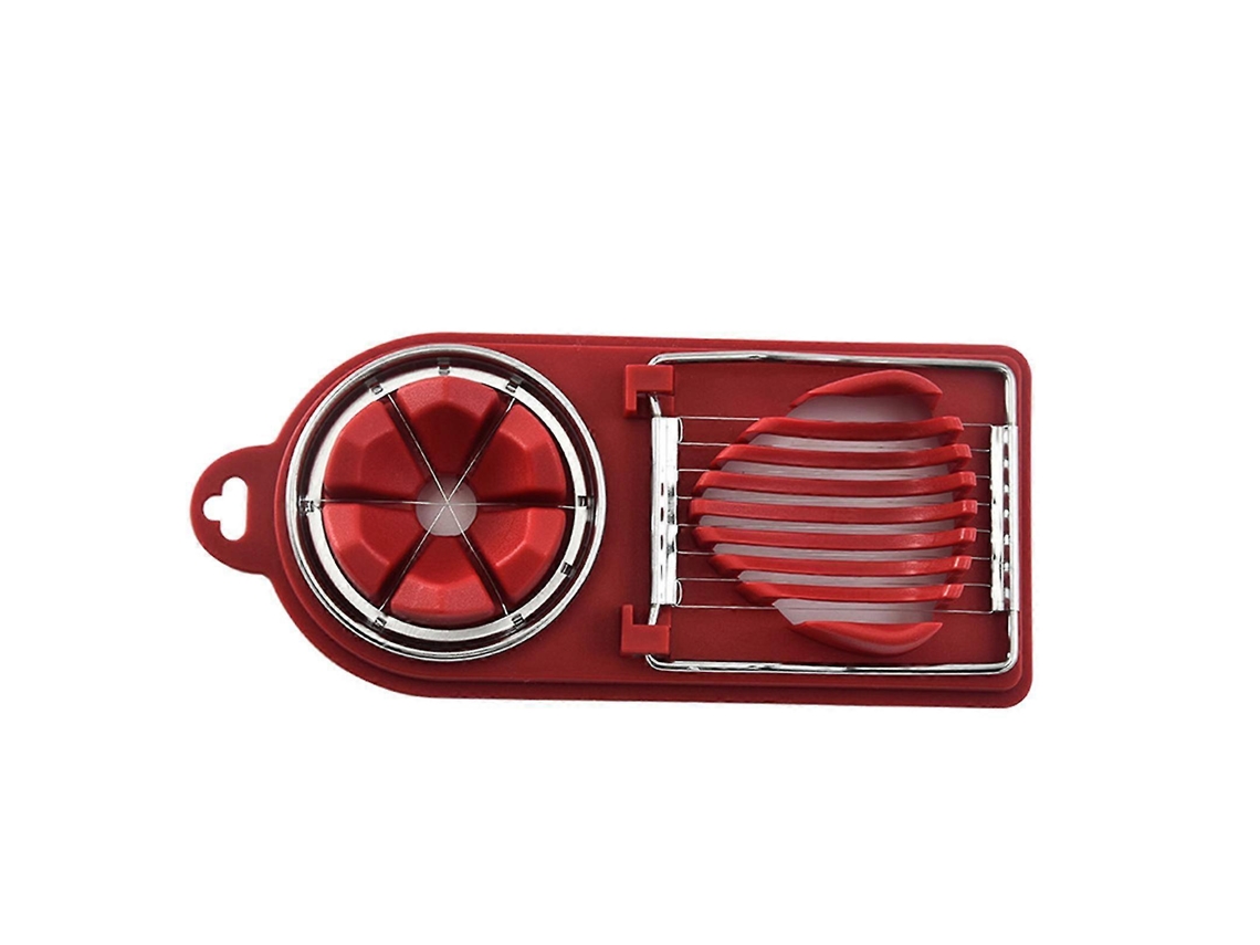 Cortador de huevos multifuncional 2 en 1 de acero inoxidable para frutas y huevos - Accesorios de cocina
