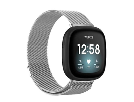 Correa para Fitbit Versa 3 / Fitbit Magnetic Milano Watch Band Plata VENISYMLIS