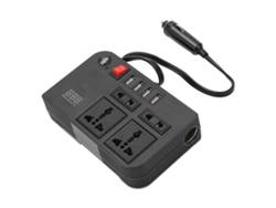 Veloriskku-conversor De Energia Dc 12v Para Ac 220v Inversor Transformador 300w Com 4 Portas Usb E 4 Tomadas Inteligentes