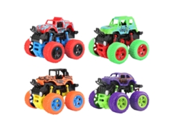 Monster Trucks 4 Pack Push And Go Carros Movi A Fricção Veículos Brinque Carro Acrobático Com Rotação De 360 