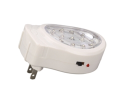 2026velora-Luz de emergencia LED 2W Blanco frío 2 velocidades Ahorro de energía Recargable Conector