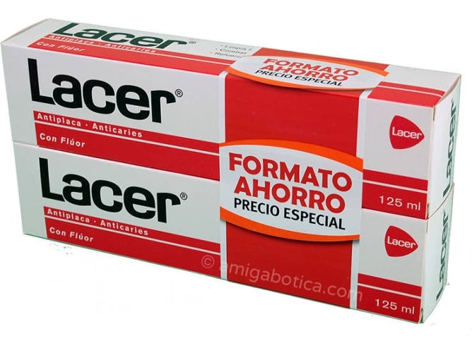 Pasta de dientes LACER Duplo (250 ml)
