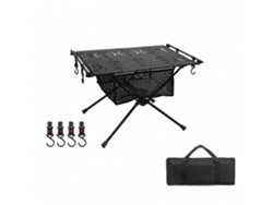 Mesa Plegable Portátil De Aluminio Igt Multifunción Ultraligera Para Camping, Barbacoa, Picnic Y Senderismo Con Bolsa De Transporte.