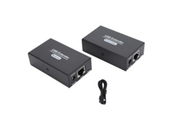 Extensor Usb De 80 M Con Concentrador De 4 Puertos Usb 2.0 A Través De Ethernet Cat5e/6/7 Rj45 Plug And Play