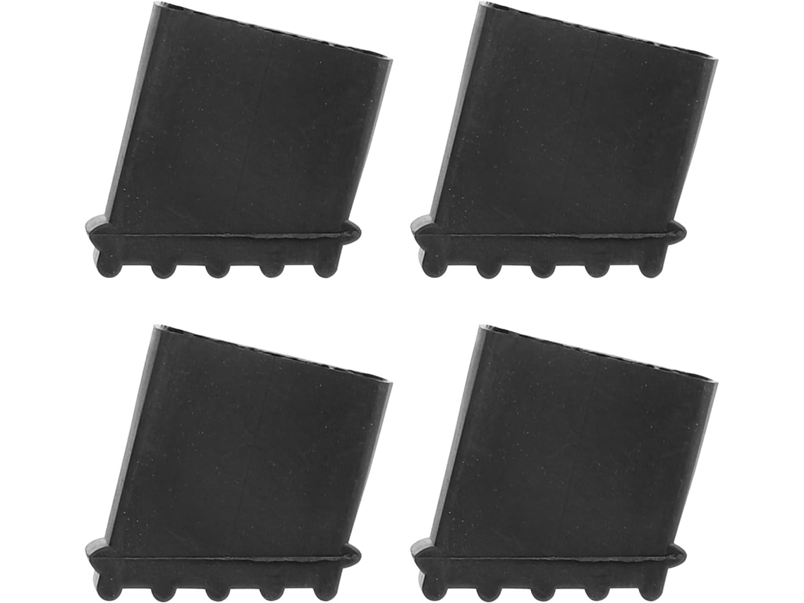 Juego De 4 Almohadillas Antideslizantes De Goma Negra Para Patas De Escaleras Telescópicas