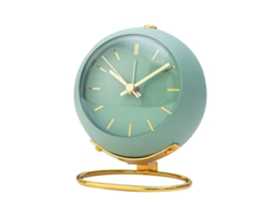2026 Store-reloj De Mesa Mini Alarma Metal Silencioso Para Estudiantes Dormitorio Decoración Verde