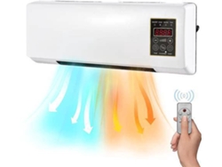 Combinación de calentador y aire acondicionado portátil, calentador de pared eléctrico 2 en 1 para oficina y dormitorio
