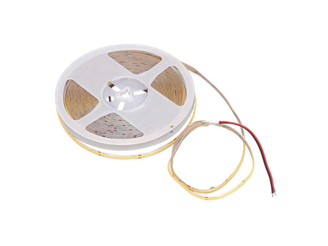 Tira De Led Cob 4000k Dc24v 320 Led/m 900lm 10w/m Blanco Cálido Cri90+ 10m Decoración De Interiores
