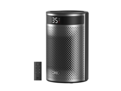 Dreo Calefactor Cerámico Eléctrico Atom 416 1500w Portátil Negro Y Plata