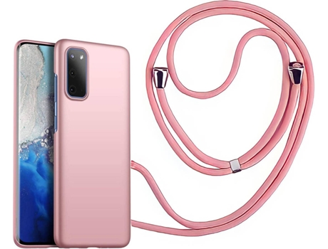Funda Samsung S20 Plus Turtleshell Rígida con Collar Rosa