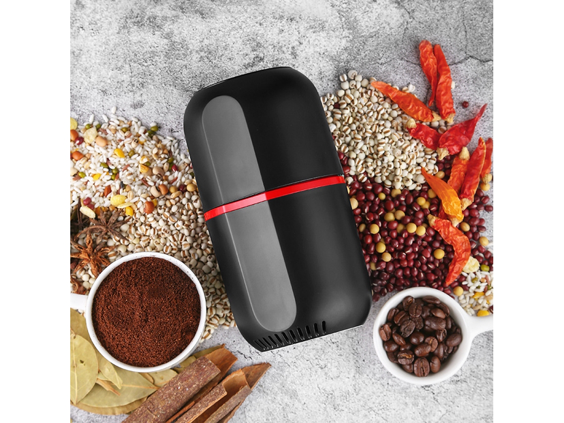 Mini Molinillo De Café Eléctrico Portátil Para Granos Y Especias, Acero Inoxidable, Enchufe Australiano, Negro.