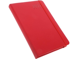 Agenda Roja Con Banda Elástica, Cuaderno En Inglés Para Organización Diaria, Diario.