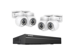 Sistema de cámaras de seguridad, resolución 4K, cámaras panorámicas e inclinables, 4 unidades OEM de 0 TB