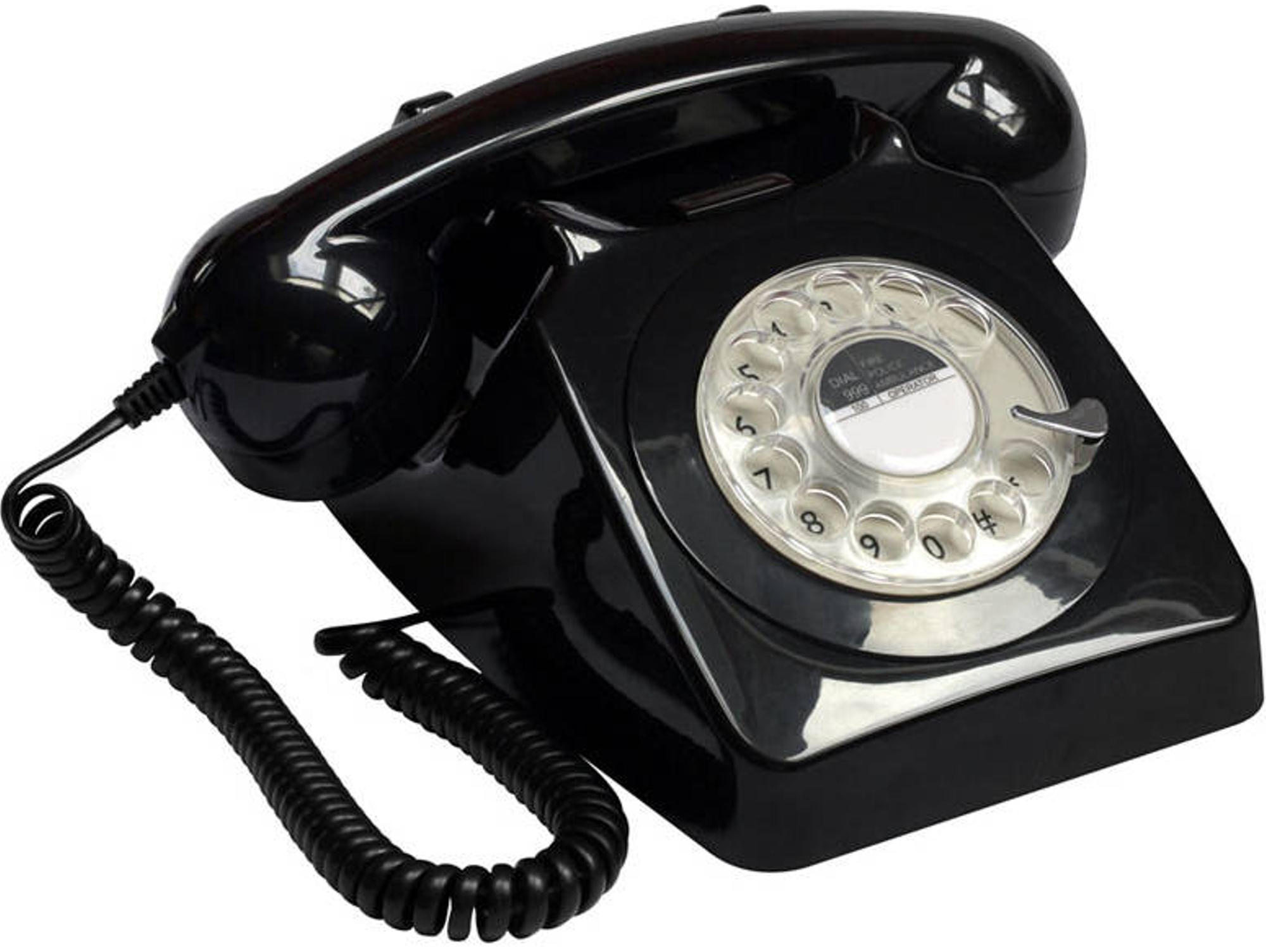 Teléfono GPO RETRO 746 Con Cable Negro