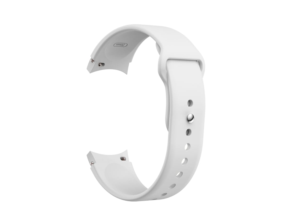 Pulsera de silicona para Samsung Galaxy Watch 4 (40/44 mm) y Watch 4 Classic (42/46 mm) - Hebilla invertida - Blanca