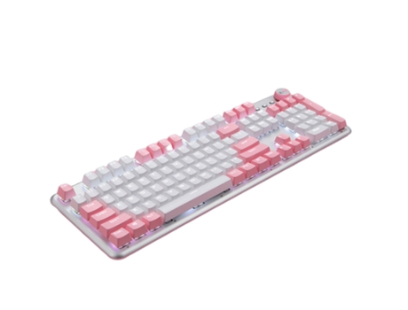 Teclado mecánico Estructura de tecla suspendida Contraste ergonómico Color Luminoso Sin demora Teclado de computadora Plug and Play para oficina - ...