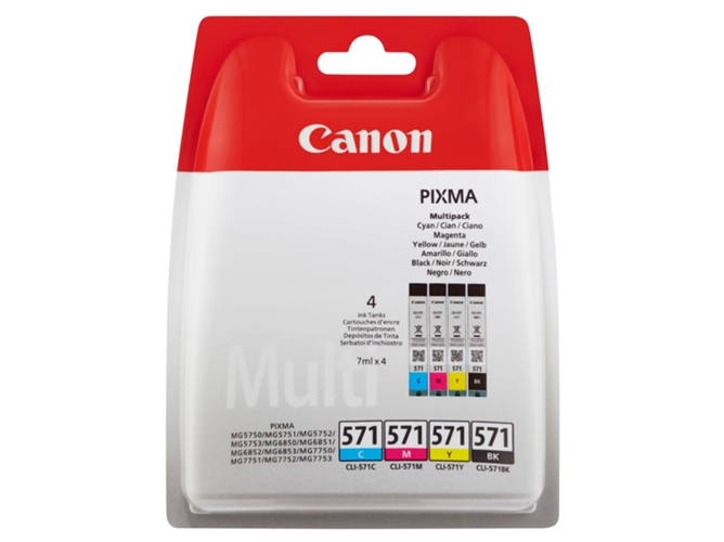 Pack 5 Cartuchos de tinta Original CANON PGI-571 C/M/Y/BK