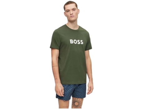 Camiseta de Hombre BOSS Corta Rn Verde (M)