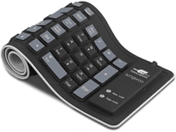 Teclado flexible impermeable, teclado portátil de silicona suave Everley891