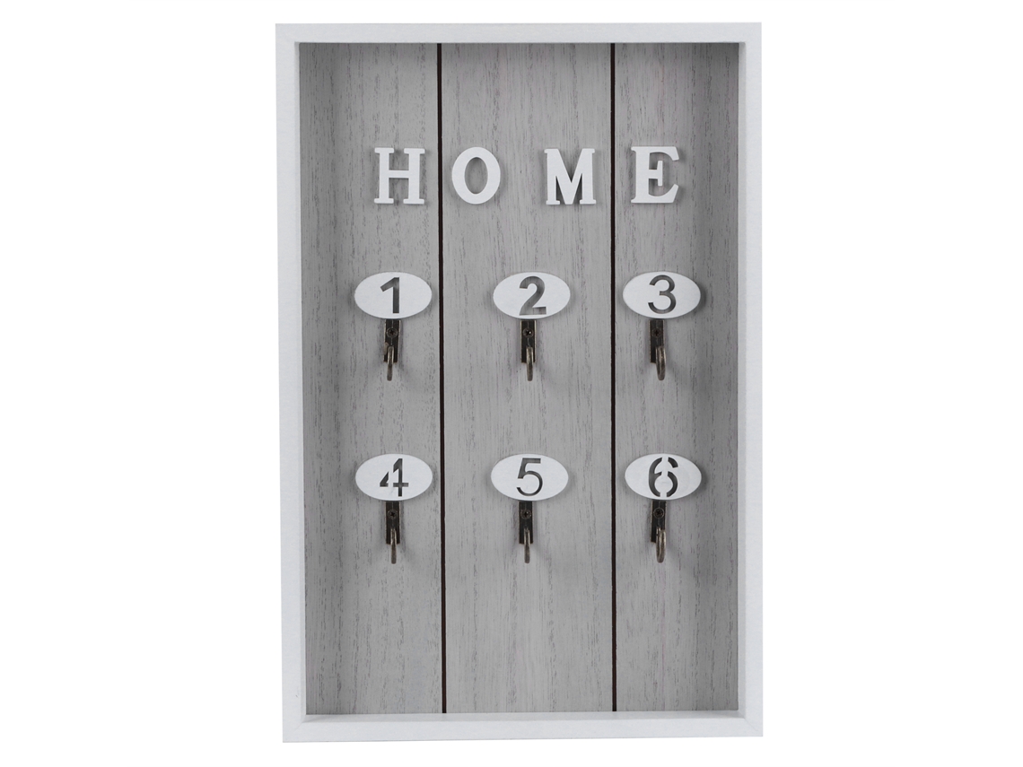 Perchero decorativo de madera para llaves, montado en la pared, para dormitorio y sala de estar.