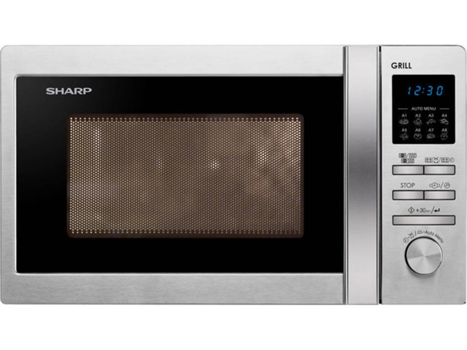Microondas SHARP R-622STWE (20 L - Com Grill - Inox)