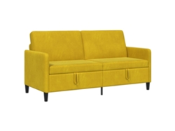 Sofá Con Almacenamiento Amarillo 172 X 78 X 87 Cm Poliéster
