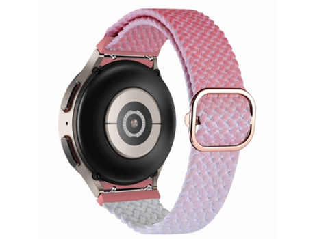 Correa de nailon trenzada bicolor ajustable elástica para Samsung Galaxy Watch 4 40mm/44mm/Watch 4 Classic 42mm/46mm/Watch 5 40mm/44mm - degradado ...
